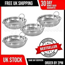 4 LARGE 17CM BALTI DISHES