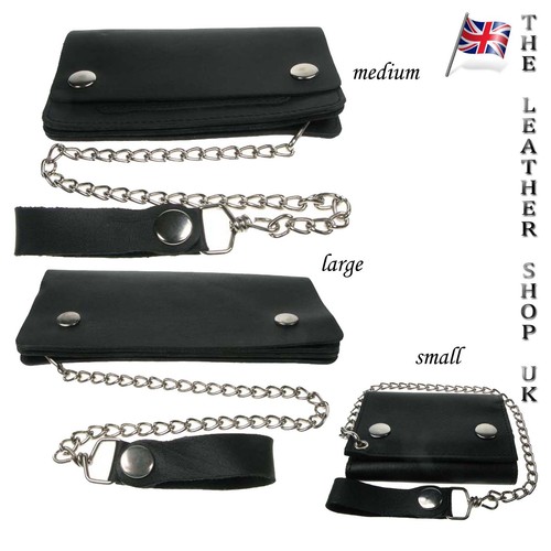 Men black biker wallet - black, biker's