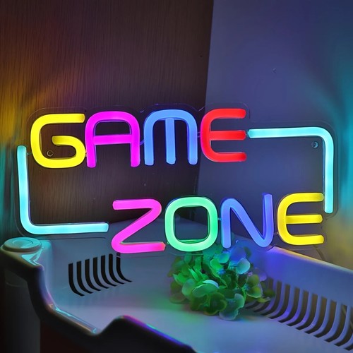 Game zone led neon light - light,