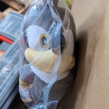 2 x Sonic  Grey 10 inch Plush Stuffed Toy Rare