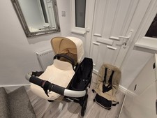 Bugaboo Donkey Mono Pushchair – Beige – Carrycot + Seat Unit – Footmuff – Very C