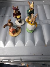 Bunnykins X4 Figures Royal Doulton