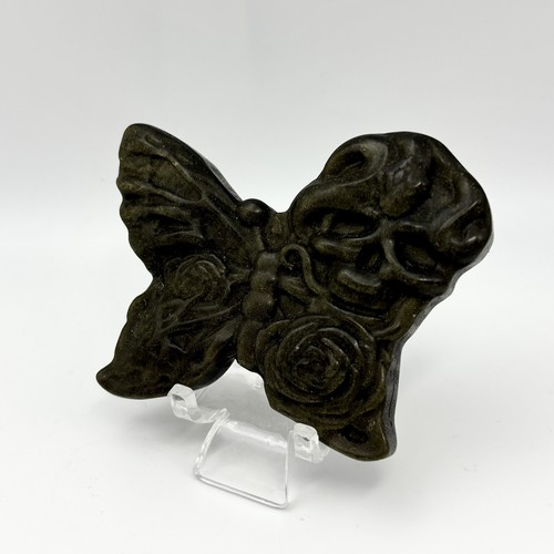 Natural golden obsidian - golden,