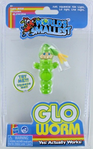 World smallest gloworm toy - world's,