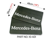 Mercedes truck lorry PAIR RUBBER MUD FLAPS MUDFLAPS 480x280 EMBOSSED LOGO