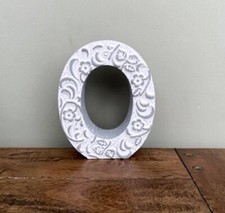 NEXT Vintage Carved Letter O Ornament Alphabet Monogram - Brand New