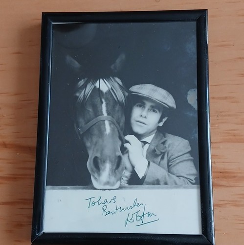 Elton john autographed framed - john,