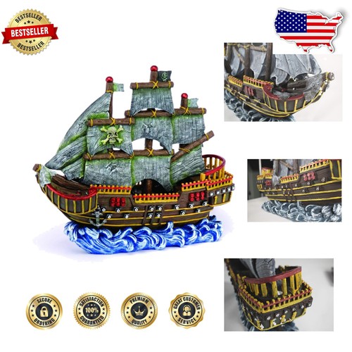 Large pirate ship aquarium - large,