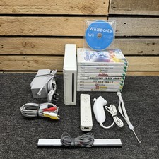 Nintendo Wii Console Bundle Setup & 10 Games Tested Working Wii