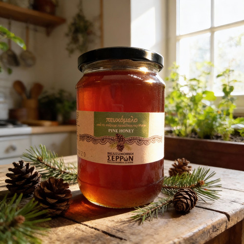 Greek raw pine honey 920gr - raw,