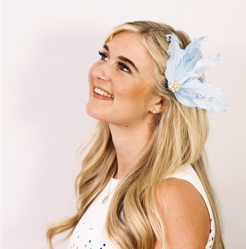 Small pearl hair clip - pearl,