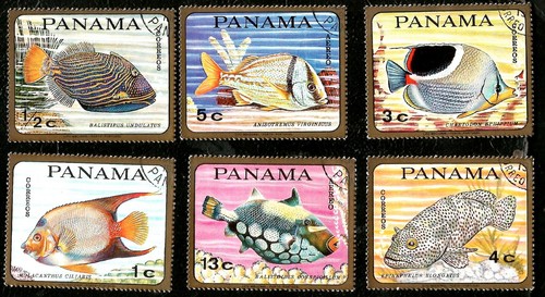 Exotic fish stamps - fish,
