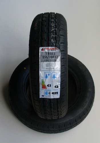 Trailer tyres pair 155 - trailer, 155-70-r12