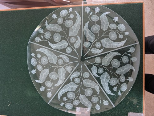 Vintage chance glass plate - chance,