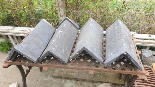 Roof ridge tiles old - roof,