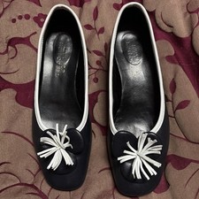 Riva For Hotfooted Ballerina/flat  Shoes Navy White Trim Size 38 (5)