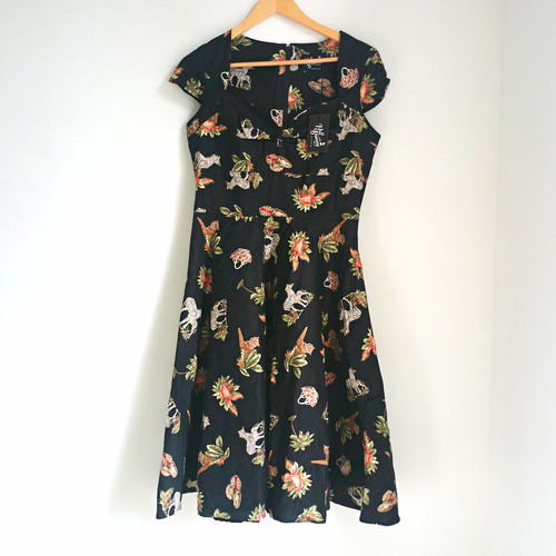 Hell bunny black floral - black,