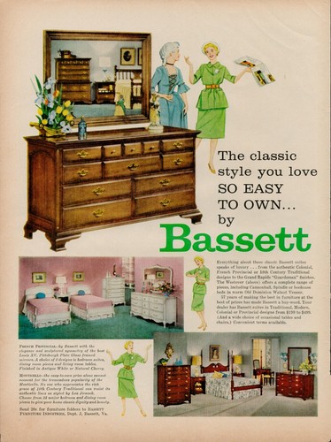 1959 home furniture bassett - 1959,