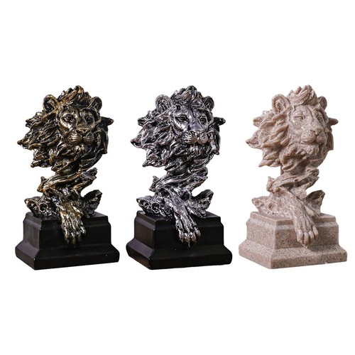 Lion head statue resin - head,