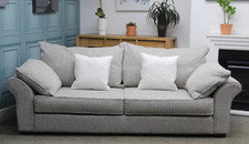 COLLINS & HAYES, MILLER LARGE 3 SEATER SOFA IN ESSENCE CHALK FABRIC. RRP £2445.
