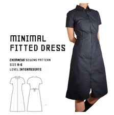 Printed Japanese Fitted Dress