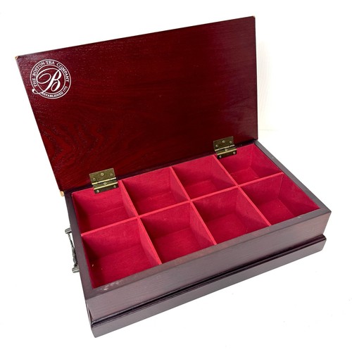 Wooden tea chest box - wooden,