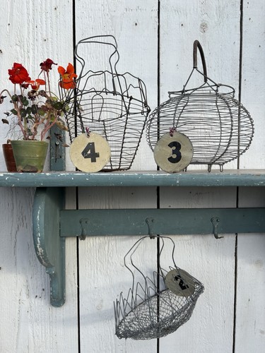 Vintage french wire egg - french,