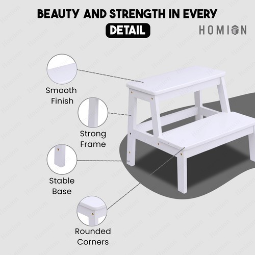 Bamboo step stool - 2,