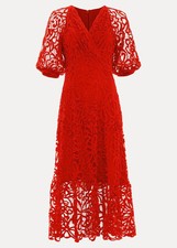 NEW Phase Eight Senna Lace Midi Dress - Size 18 RRP £179