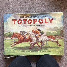 The Great Race Game Totopoly by The Manafacturers of Monopoly BoardGame Complete
