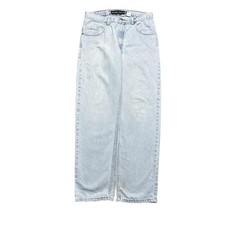 Levi’s Silver Tab Baggy Jeans W32 L32 Distressed Blue Denim Straight Leg Mens