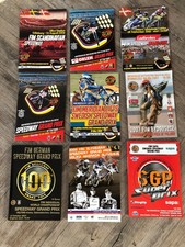 Speedway programmes x 9 Grand Prix Sweden Denmark etc. World Championship