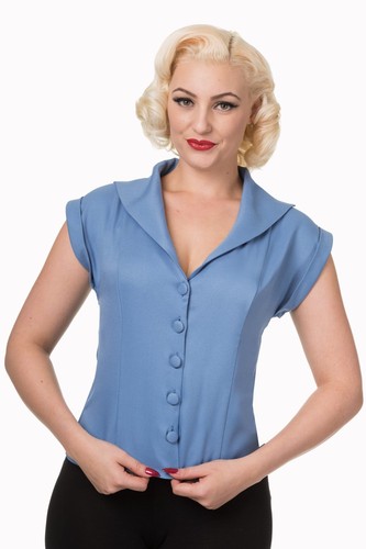 Blue rockabilly pinup vintage - pinup,