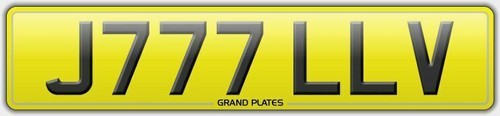 J777 llv number plate jill - number, v