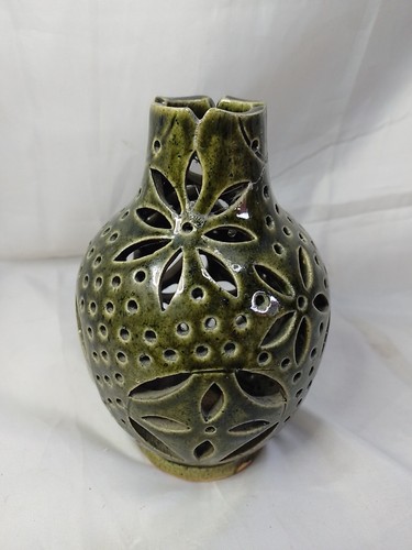 Vintage retro ornament vase - vintage,