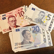 Set of 3 German Euro (EUR) banknotes - 3rd Reich theme