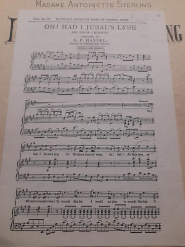 Handel had jubals - oh,