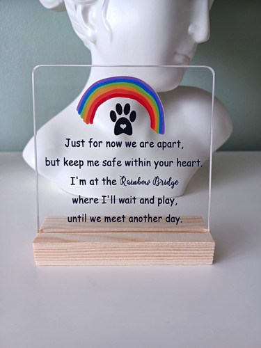 Dog memorial plaque marker - dog, plaque/marker