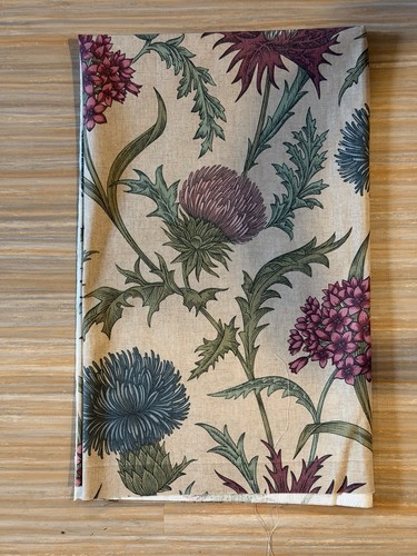 Floral thistle fabric 114cm - floral,, fabric.