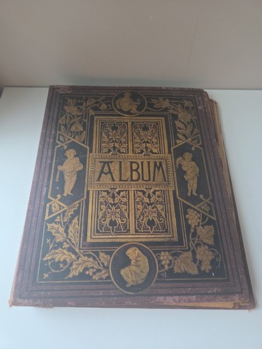 Antique victorian scrapbook - antique,