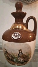 RUTHERFORD'S SCOTCH WHISKY ADVERTISIGN CERAMIC BOTTLE EMPTY