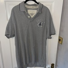 Abercrombie And Fitch grey Polo Shirt XXxl 3xl muscle fit