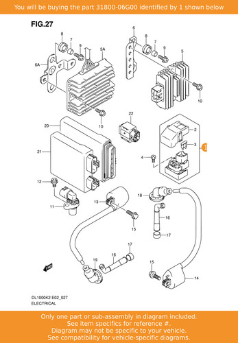 Suzuki relay assy - assy,, starting