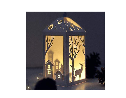 Christmas deer tree - tree, lantern