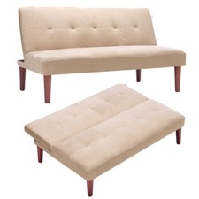 Beige 2 Seater Sofa Bed