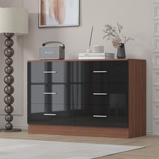 6 Drawer Chest - Black Gloss