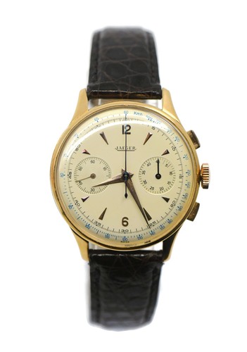 Jaeger vintage chronograph 18k - jaeger,