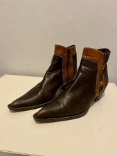 Women’s Brown Leather Uppers Ankle Boot With Winkle Picker Pointy Toe Uk 5