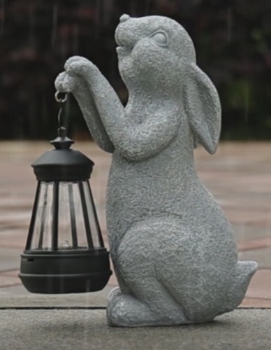 Garden ornament rabbit solar - garden,