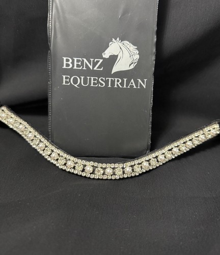 Pearl crystals browband curve - pearl,